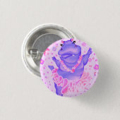 Prima Ballerina Hippo Button Happy Ballet Dancer (Vorne & Hinten)
