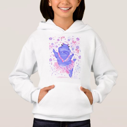 Prima Ballerina Hippo Funny Hoodie (Vorderseite)