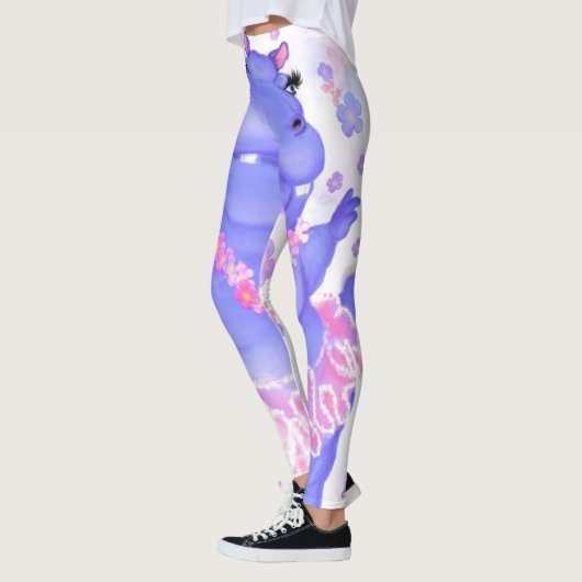 Prima Ballerina Hippo - Funny Leggings (Links)
