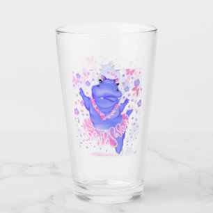 Prima Ballerina Hippo Glass Happy Dancer Glas