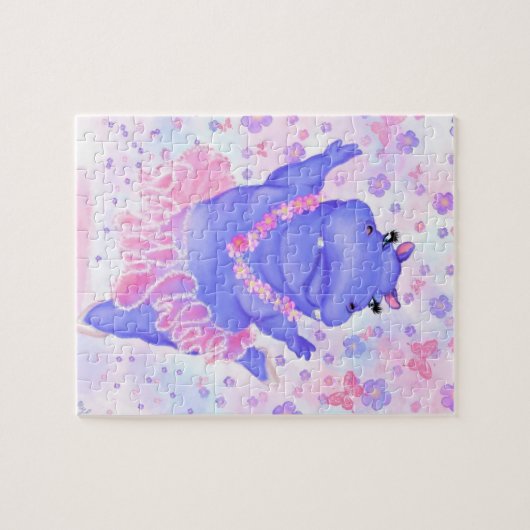 Prima Ballerina Hippo - Happy Dancer Puzzle (Horizontal)