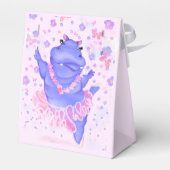 Prima Ballerina Hippo - Ihren Namen / Text hinzufü Geschenkschachtel (Rückseite)