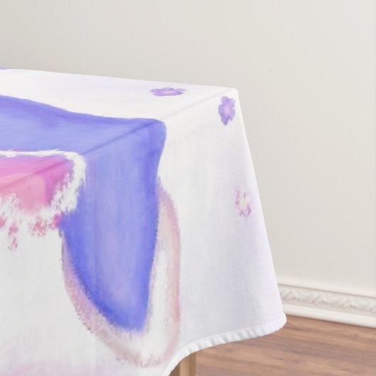 Prima Ballerina Hippo - Ihren Namen / Text hinzufü Tischdecke (Beispiel)