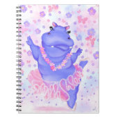 Prima Ballerina Hippo - Ihren Text / Namen hinzufü Notizblock (Vorderseite)