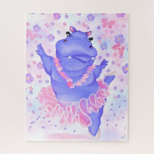 Prima Ballerina Hippo Jigsaw Puzzle (Vertikal)