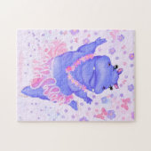 Prima Ballerina Hippo - Spaß Puzzle (Horizontal)