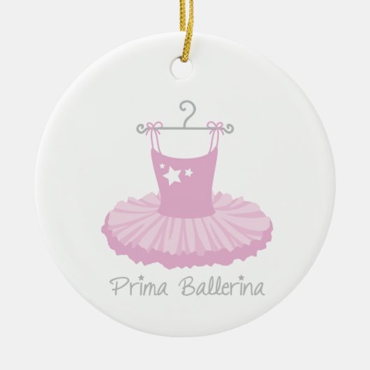 Prima Ballerina Keramik Ornament (Vorne)