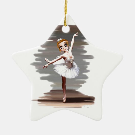 Prima Ballerina Keramik Ornament (Vorne)
