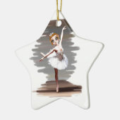 Prima Ballerina Keramik Ornament (Links)