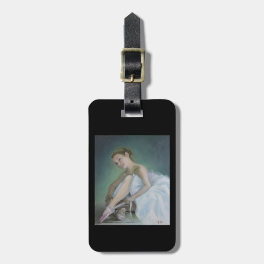 Prima Ballerina Luggage Tag Gepäckanhänger (Vorderseite vertikal)