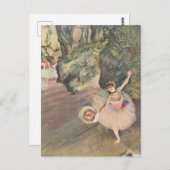Prima Ballerina mit einem Bug Edgar Degas Postkarte (Vorne/Hinten)
