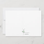 Prima Ballerina Personalisiert Stationery Mitteilungskarte (Rückseite)