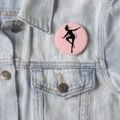 Prima Ballerina-Silhouette-Knopf Button (Beispiel)