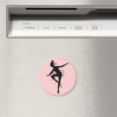 Prima Ballerina Silhouette Magnet (In Situ (Geschirrspüler))