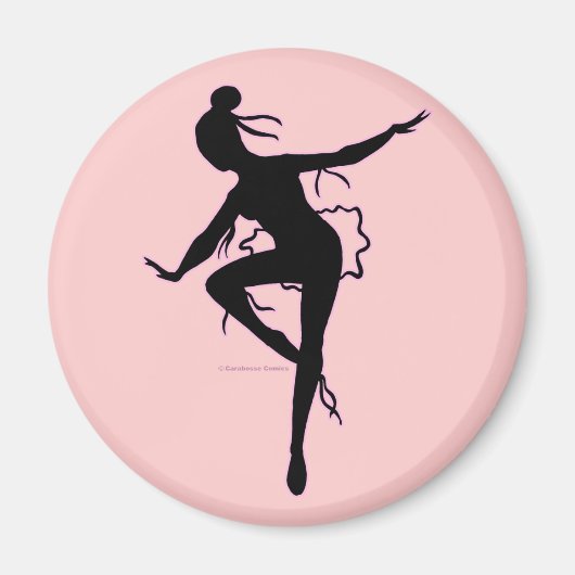 Prima Ballerina Silhouette Magnet (Vorne)