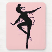 Prima Ballerina-Silhouette Mousepad (Vorne)