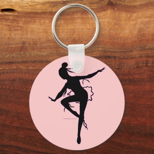 Prima Ballerina Silhouette Schlüsselanhänger (Vorderseite)