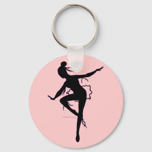 Prima Ballerina-Silhouette-Schlüsselanhänger Schlüsselanhänger