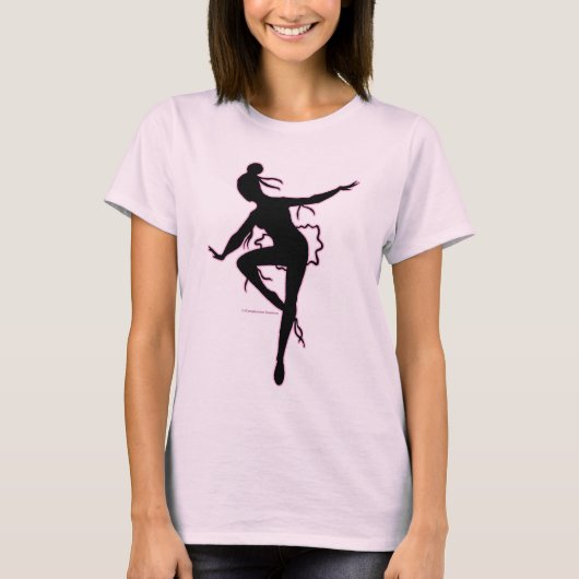 Prima Ballerina-Silhouette-T - Shirt (Vorderseite)