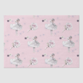Prima Ballerina Swan und Rose Seidenpapier