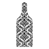 Prima Damask Muster Black auf Weiß Schneidebrett (Vorderseite)