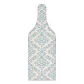 Prima Damask Muster Blue auf Cream Schneidebrett (Vorderseite)