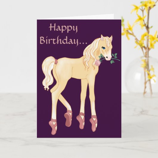 Prima Donna Palomino Karte (Gelbe Blume)