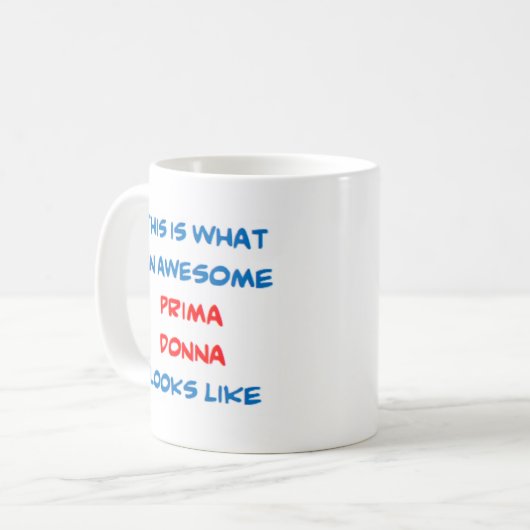 Prima donna, phantastisch kaffeetasse (Vorderseite Links)