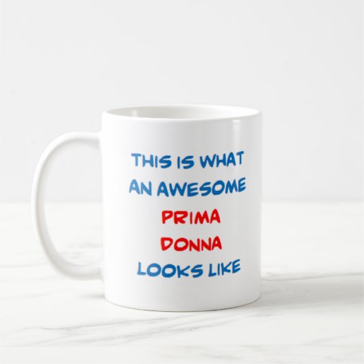Prima donna, phantastisch kaffeetasse (Links)