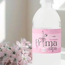 Prima Sips Geburtstagswasserflaschenetikett