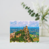 Prima Torre Guaita. Republik San Marino. Postkarte (Stehend Vorderseite)