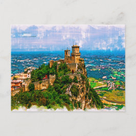 Prima Torre Guaita. Republik San Marino. Postkarte