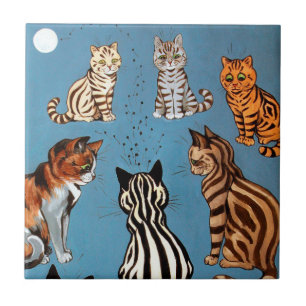 Primadonna von der Nacht, Louis Wain Fliese