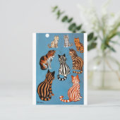 Primadonna von der Nacht, Louis Wain Postkarte (Stehend Vorderseite)