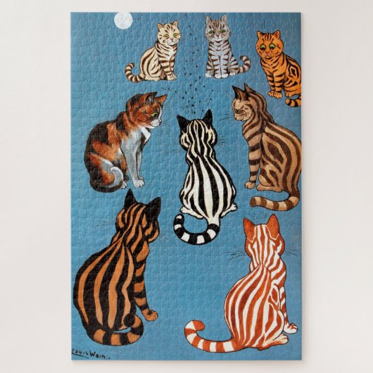 Primadonna von der Nacht, Louis Wain Puzzle (Vertikal)