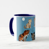 Primadonna von der Nacht, Louis Wain Tasse (Vorderseite Links)