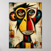 Primal Mirror Contemporary Abstract Expressionism Poster (Vorne)