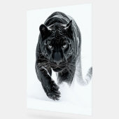 Primal Power 002 – schwarzer Panther Acrylschild (Winkel)