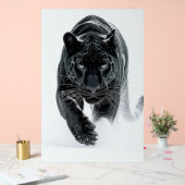Primal Power 002 – schwarzer Panther Acrylschild (Hochzeit)
