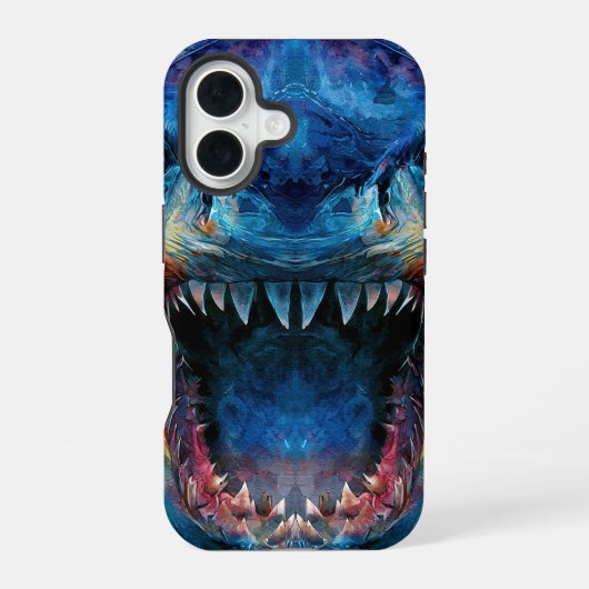 Primal Power 011 – Megalodon iPhone 16 Hülle (Rückseite)