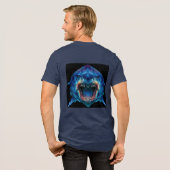 Primal Power 011 – Megalodon Tri-Blend Shirt (Rückseite voll)