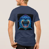 Primal Power 011 – Megalodon Tri-Blend Shirt (Rückseite)