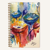 Primär-Blume-SpiralNotebook Notizblock (Vorderseite)