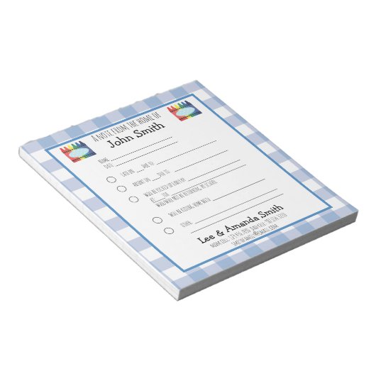 Primär-Crayon-Schule Notizblock (angewinkelt)