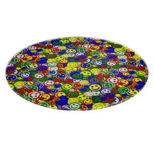 Primär-Happy-Face Beads,YELLO-12in CUTTING BOARD Schneidebrett