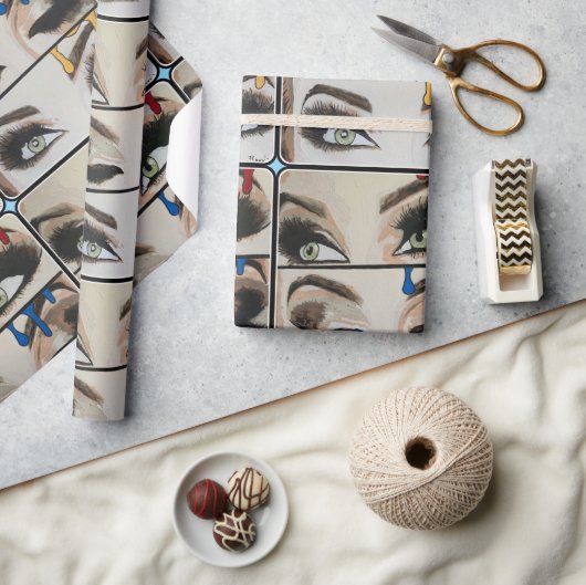 "Primäre Bedeutung" Gemälde auf einem Geschenkpapier (Kunsthandwerk)