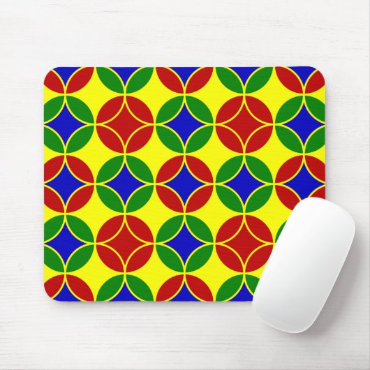 Primäre Circles-01-COMPUTER-MOUSEPAD Mousepad (Mit Mouse)