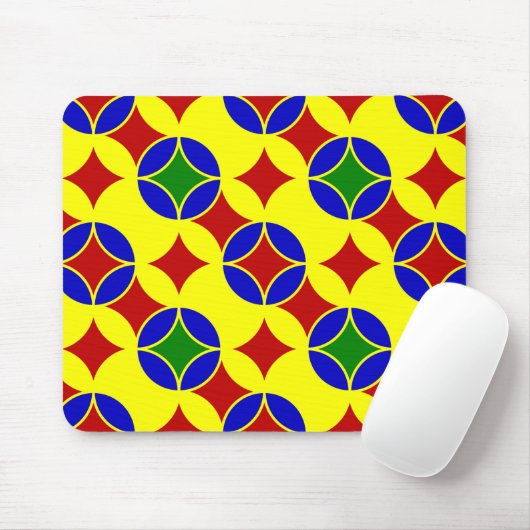 Primäre Circles-03-COMPUTER-MOUSEPAD Mousepad (Mit Mouse)