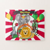 Primäre Farben des Niedlichen Zirkus Puzzle (Horizontal)