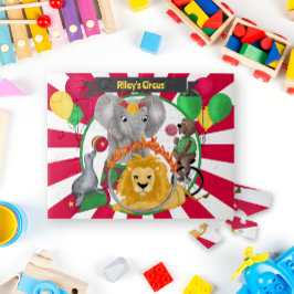 Primäre Farben des Niedlichen Zirkus Puzzle